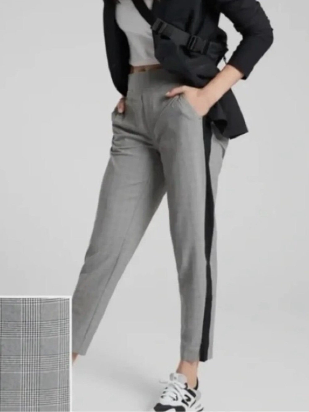 🌟🎀ATHLETA🎀Brooklyn Ankle Pant🎀Plaid @Cropped🎀Size 4🎀NWOT🎀Comfy & Chic🎀🌟